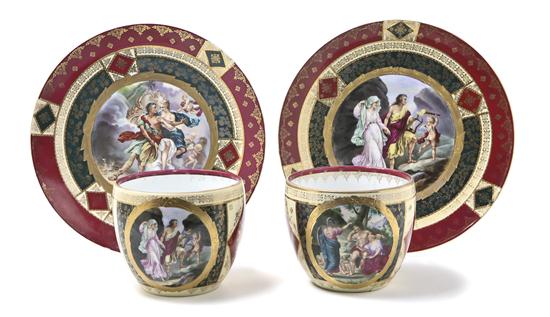 *A Set of Four Royal Vienna