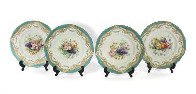 A set of four Royal Worcester