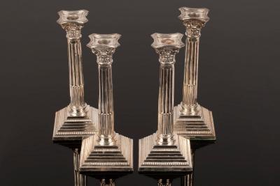 A set of four silver