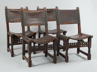 A Set of Four Spanish Baroque Style