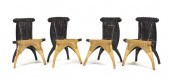 *A Set of Four Wicker Side Cha