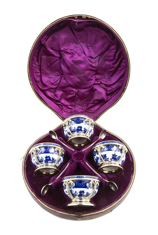 A Set of Four Worcester Porcelain
