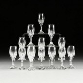 A SET OF FOURTEEN BACCARAT "MA