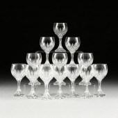 A SET OF FOURTEEN BACCARAT "MA