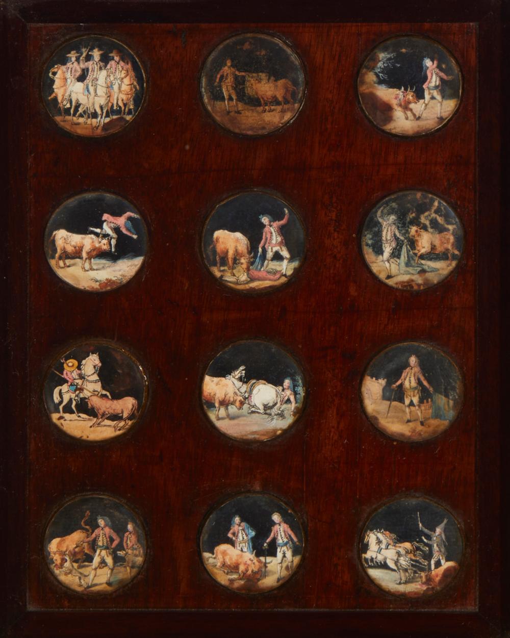 A SET OF FRAMED BULLFIGHTING