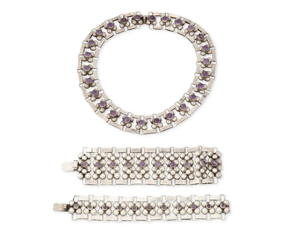 A SET OF FRED DAVIS SILVER AND