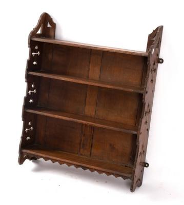 A set of hanging shelves with