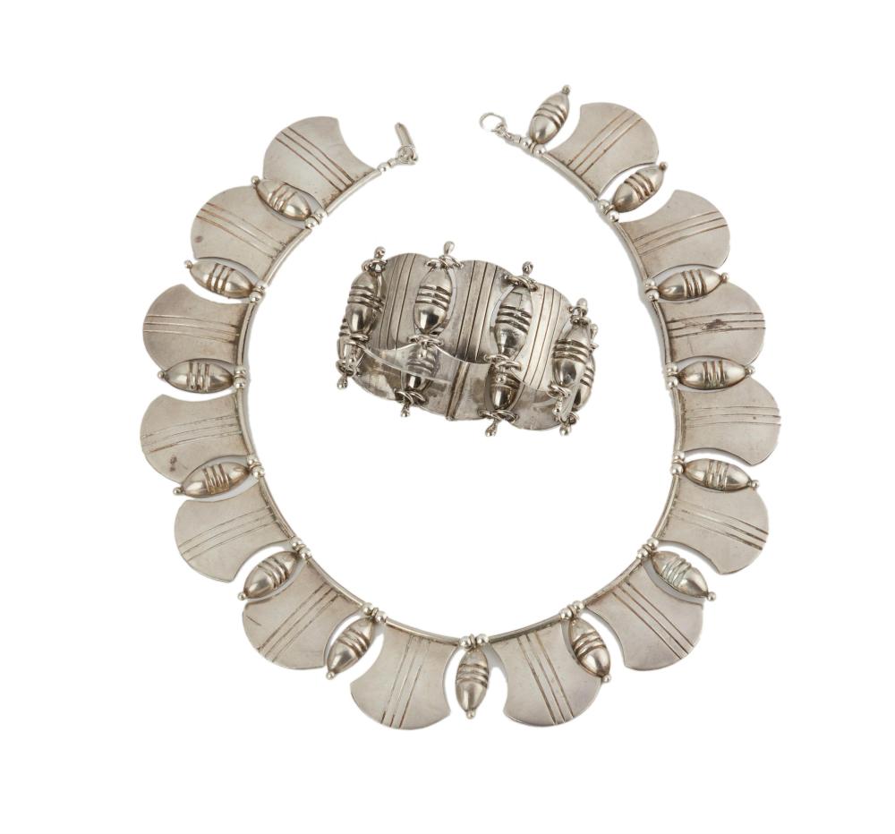 A SET OF HECTOR AGUILAR SILVER
