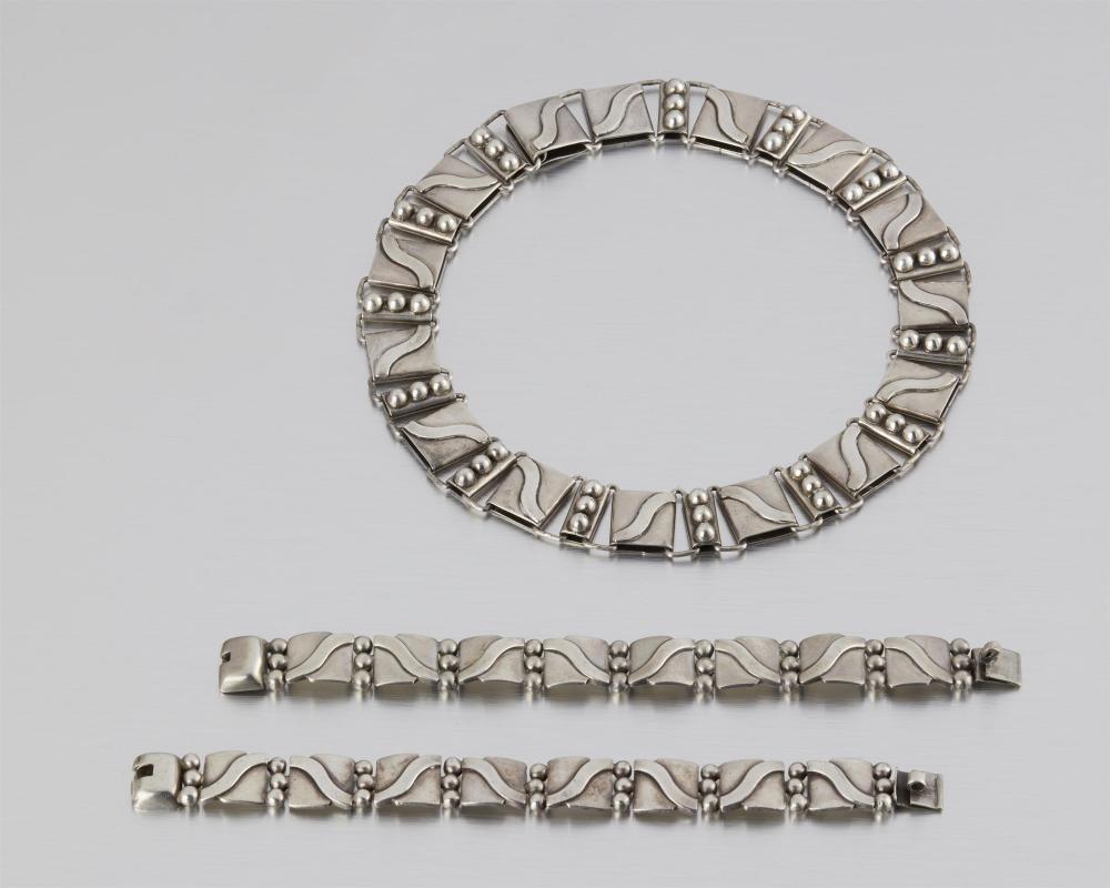 A SET OF HECTOR AGUILAR SILVER