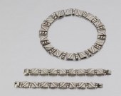 A SET OF HECTOR AGUILAR SILVER