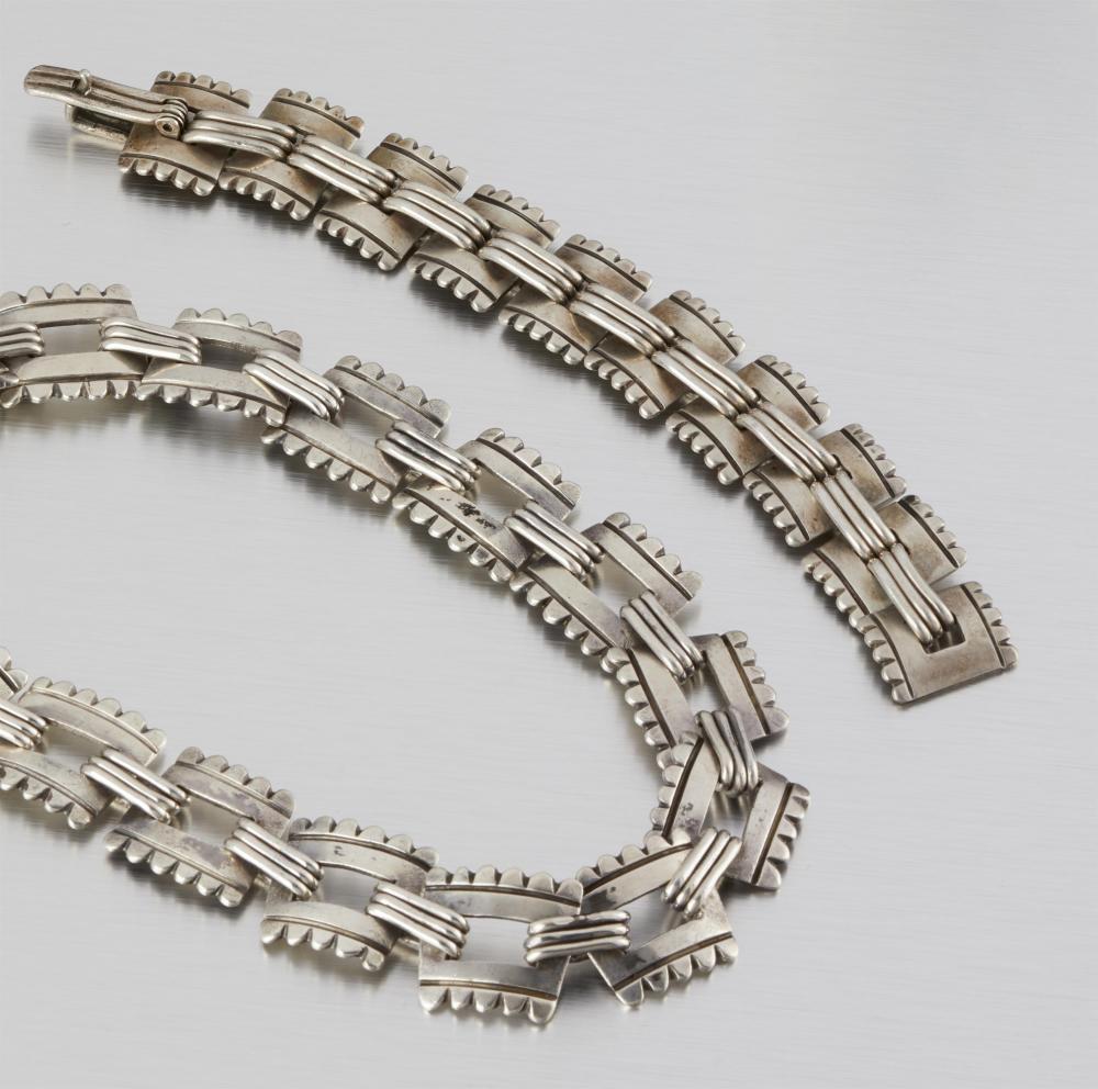 A SET OF HECTOR AGUILAR SILVER