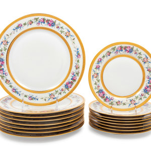 A Set of Limoges Porcelain Plates