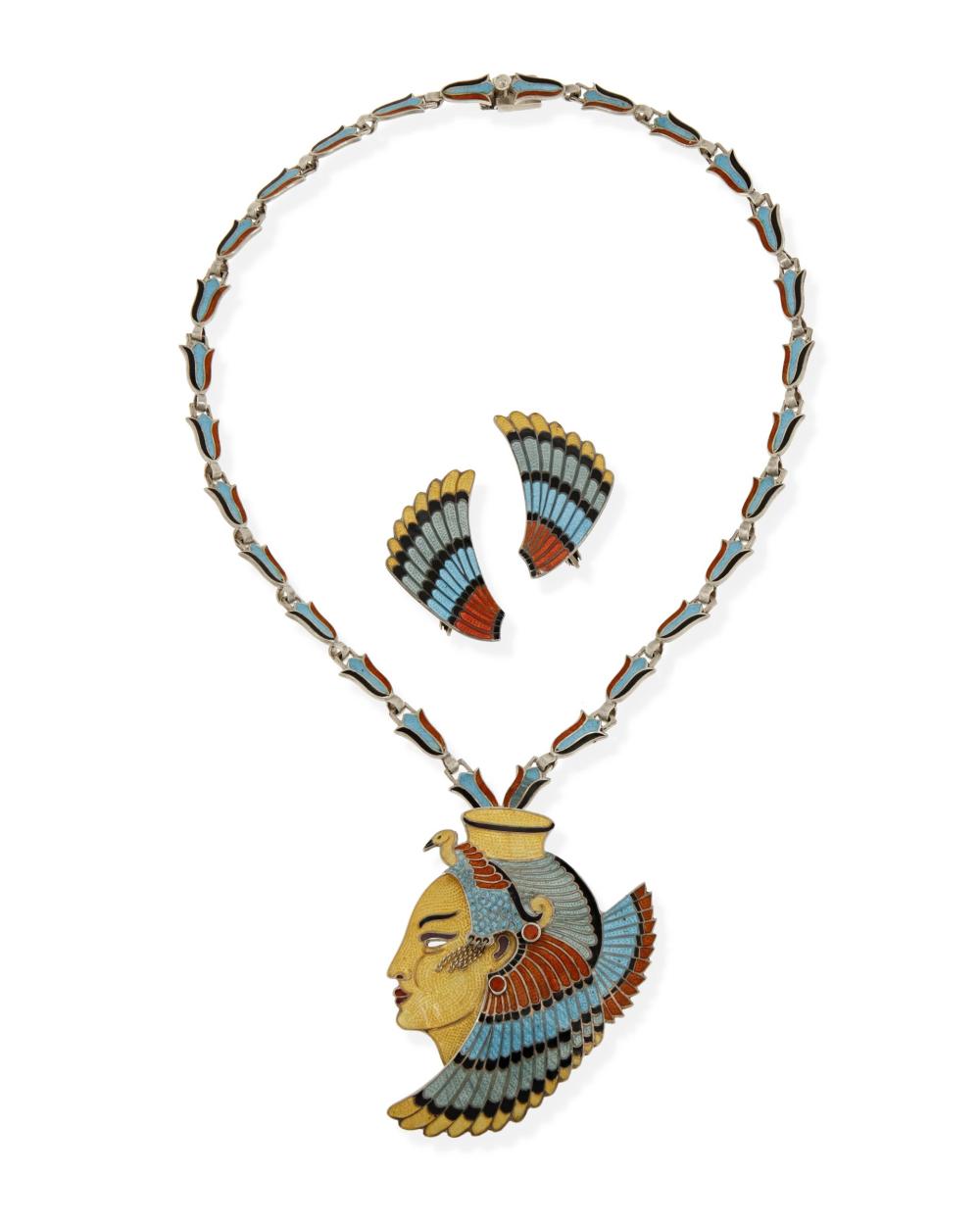A SET OF MARGOT DE TAXCO SILVER AND