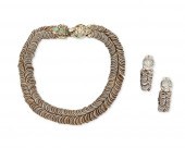 A SET OF MATL SNAKE MOTIF SILV