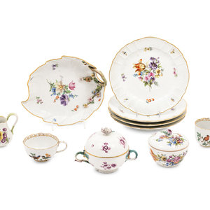A Set of Meissen Porcelain Plates
