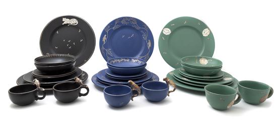 A Set of Mexican Ceramic Dinnerware