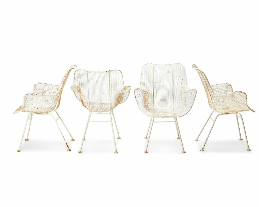 A SET OF MID-CENTURY MODERN WIRE