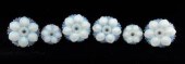 A Set of Milk Glass Drapery Ho
