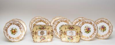A set of nine Spode bone china