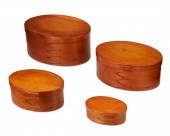 A SET OF OVAL SHAKER-STYLE BEN