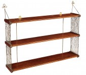 A SET OF REGENCY HANGING SHELV