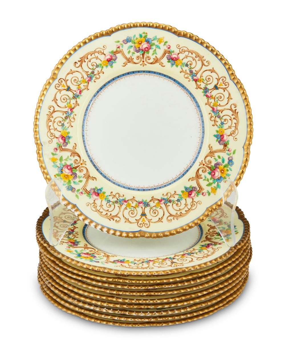 A SET OF ROYAL CAULDON PORCELAIN