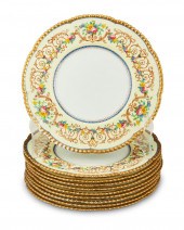 A SET OF ROYAL CAULDON PORCELA
