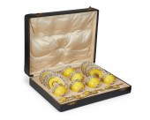 A SET OF ROYAL WORCESTER GILT