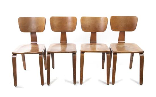 *A Set of Seven Bentwood Side