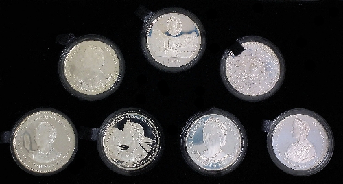 A set of seven Elizabeth II