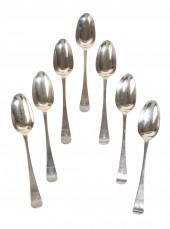 A SET OF SEVEN IRISH GEORGE II