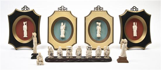*A Set of Seven Japanese Ivory