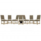 A SET OF SEVEN RESTORATION HAR