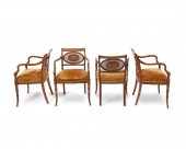 A SET OF SHERATON REVIVAL ARMC