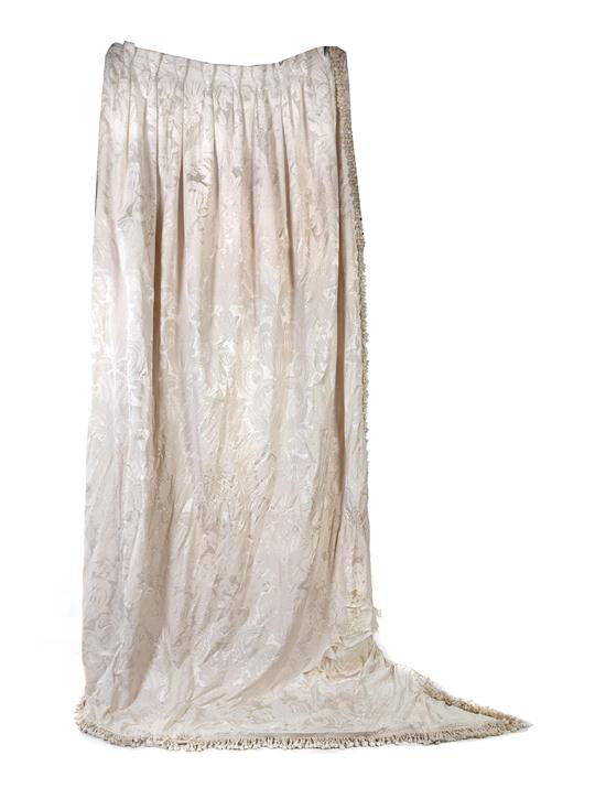 A Set of Silk Drapes comprising