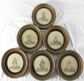 A set of six 19th Century engr