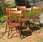 A set of six 19th C. Windsor t