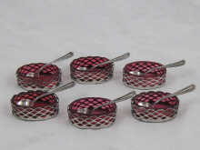 A set of six American pierced
