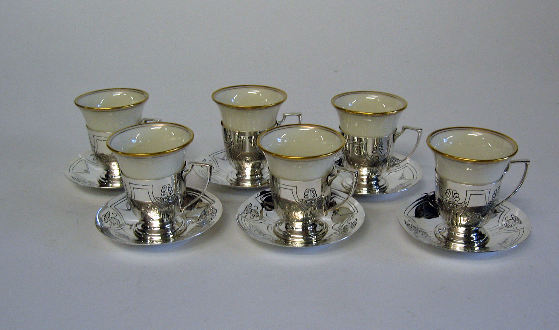 A set of six American sterling