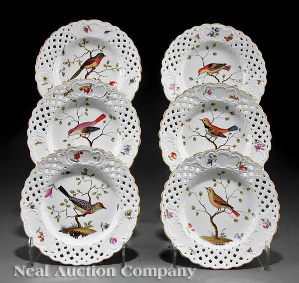 A Set of Six Antique German