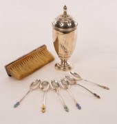 A set of six Art Deco silver a