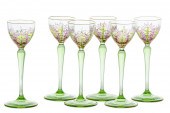 A SET OF SIX AUSTRIAN ENAMELED