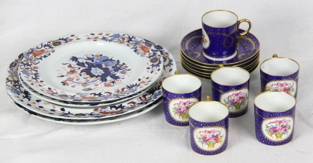 A set of six Continental coffee