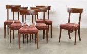 A SET OF SIX CONTINENTAL MAHOG