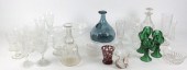 A set of six cut glass rummers