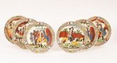 A set of six Dutch decorated c
