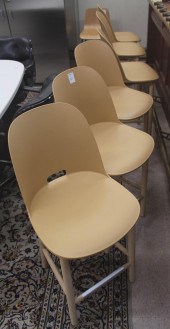 A SET OF SIX EMECO 'ALFI' HIGH