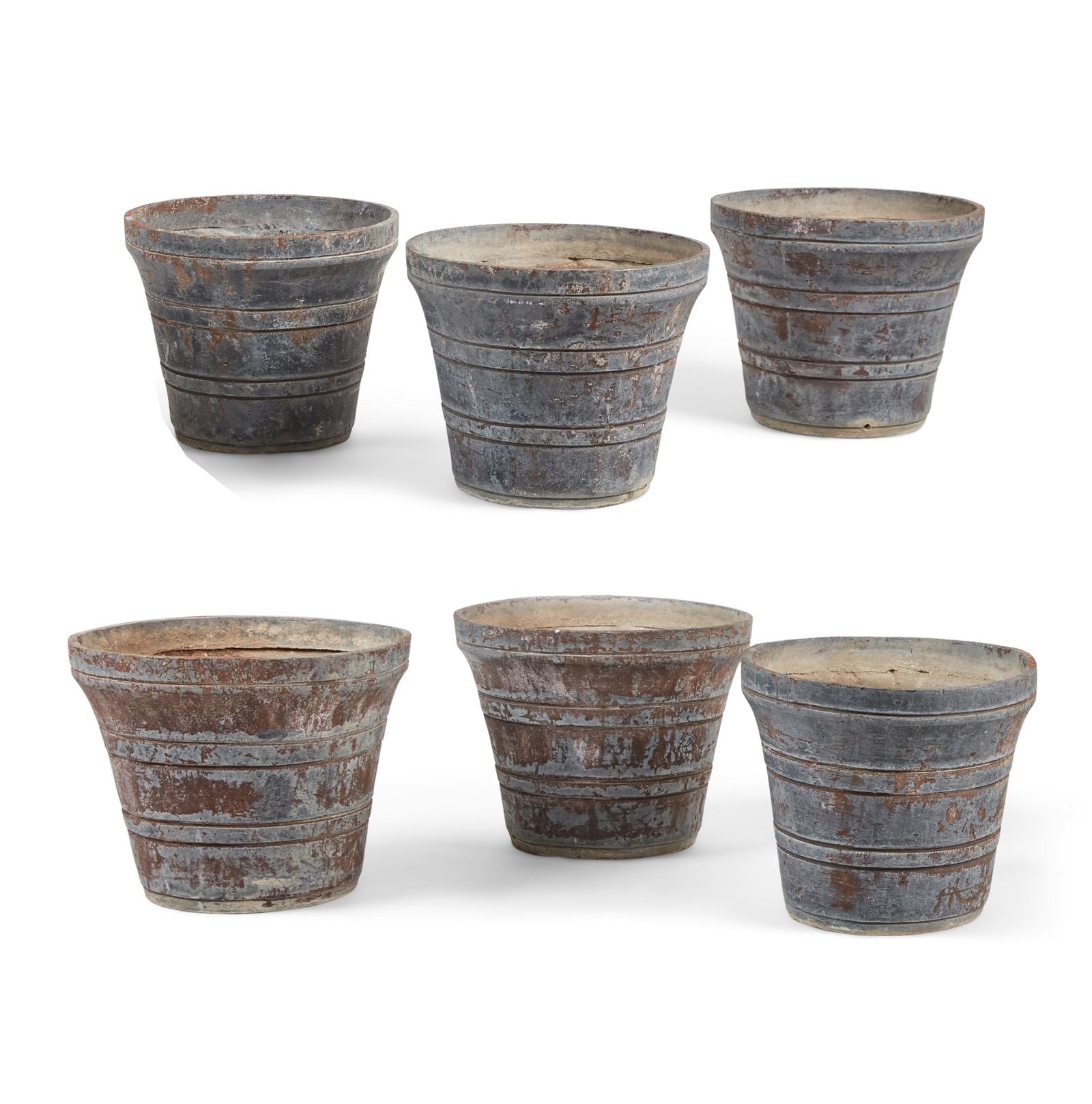A SET OF SIX ENGLISH LEAD