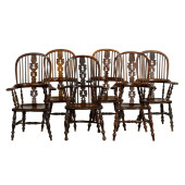 A SET OF SIX ENGLISH WINDSOR C