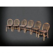 A SET OF SIX ERCOL STICK BACK